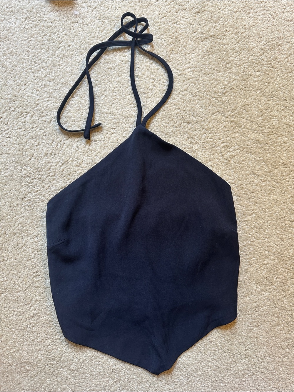 Abercrombie & Fitch Black Halter Crop Top